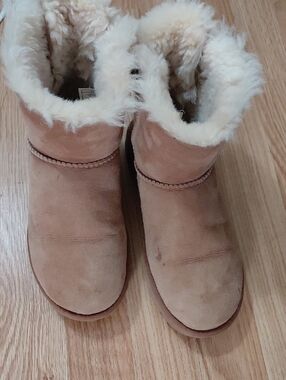 UGG Chestnut Suede Shearling Ankle Boots